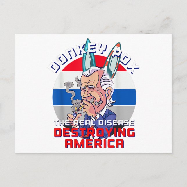 Donkey Pox Great MAGA King Trump UltrA MAGA US Ind Postcard (Front)