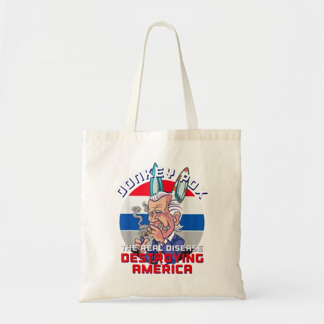 Donkey Pox Great MAGA King Trump UltrA MAGA US Ind Tote Bag (Front)