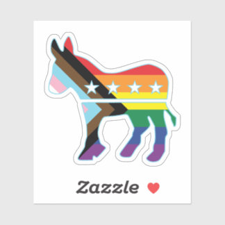 Donkey Progress Pride Flag Democratic