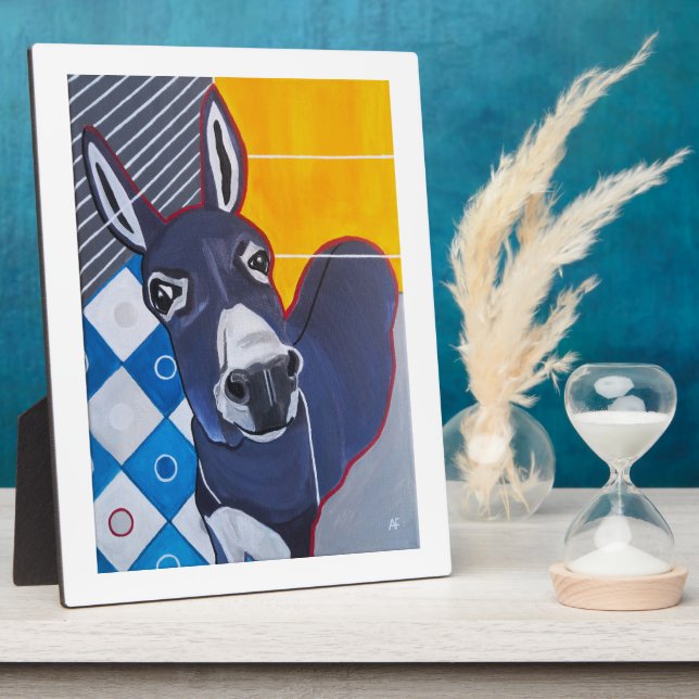 Donkey Punch Painting by Alfred Fox Plaque (Side)