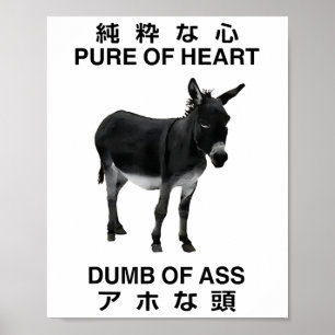 Donkey Pure Of Heart Dumb Of Japanese _1  Poster
