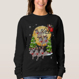 Donkey Reindeer Christmas Dog Cat Xmas Present Sweatshirt