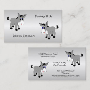 Donkey Sanctuary Business Card