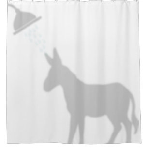 Donkey Shadow Silhouette Shadow Buddies Shower Curtain