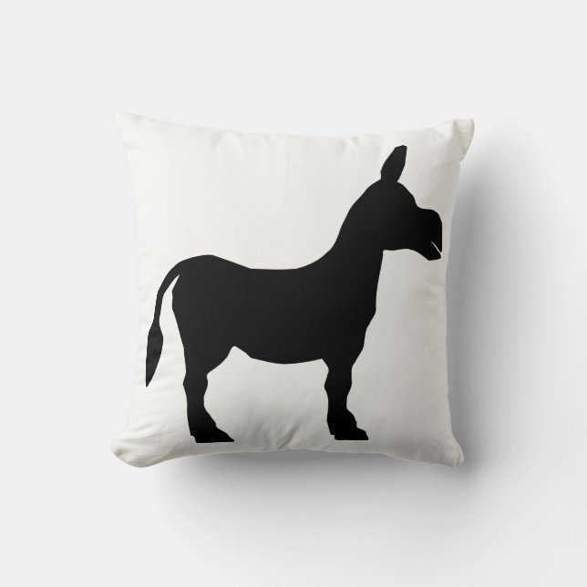 Donkey Silhouette Cushion (Front)