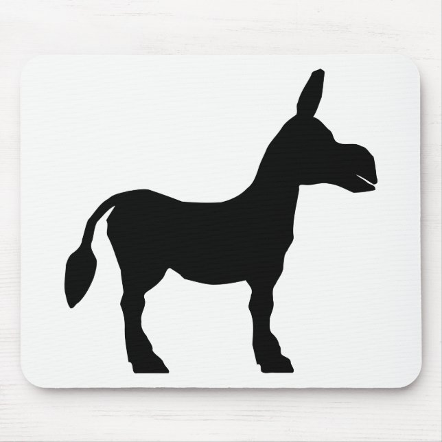 Donkey Silhouette Mouse Pad (Front)