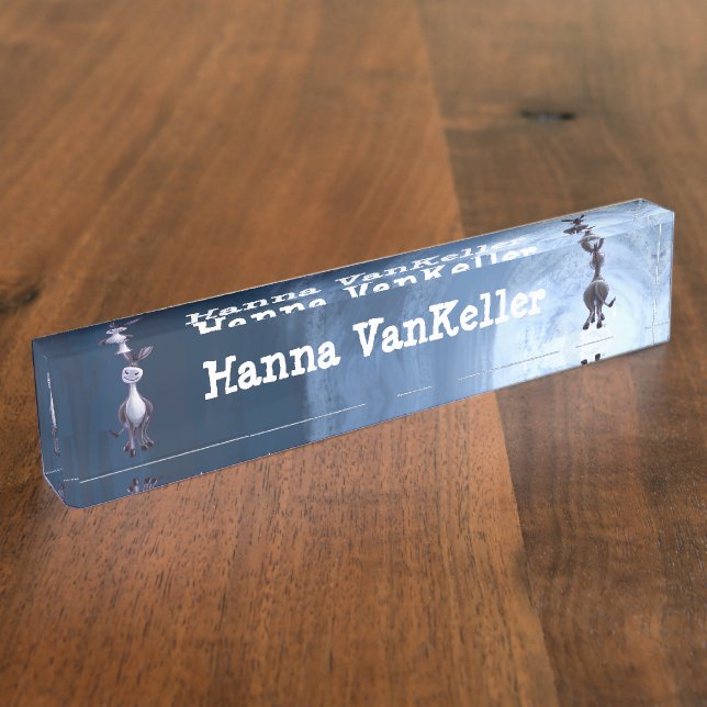 Donkey Stationery Nameplate (Side)