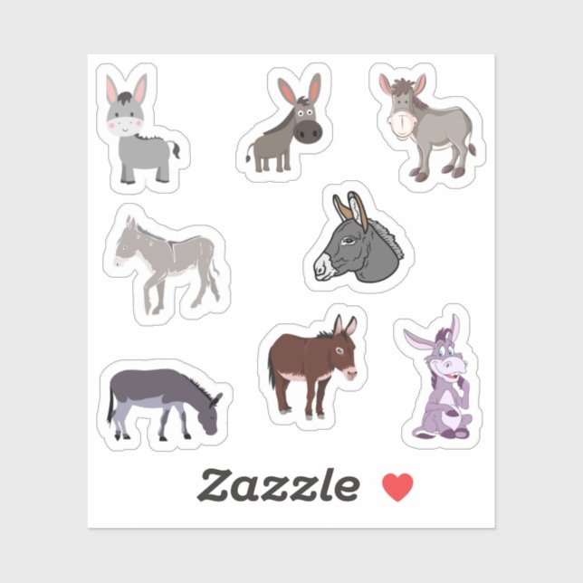 Donkey Stickers (Sheet)