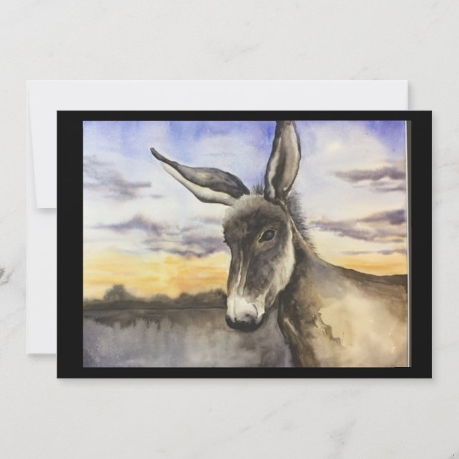 donkey thank you card (Front)