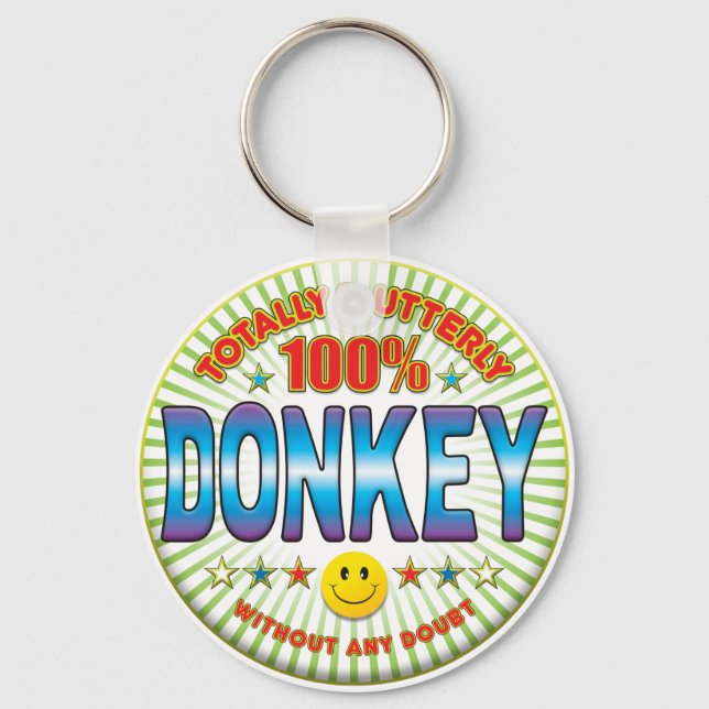 Donkey Totally Key Ring (Front)