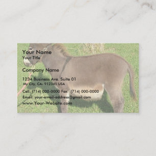 Donkey With The Belt In Neck Business Card