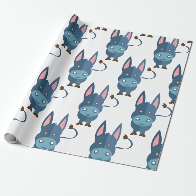 Donkey Wrapping Paper (Unrolled)