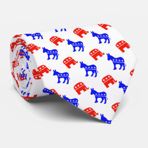 Donkeys and Elephants Tie