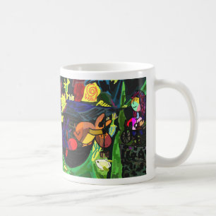 donkeys fishing coffee mug