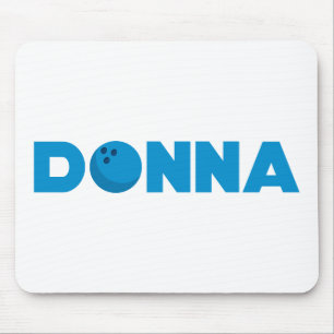 Donna bowling mouse pad