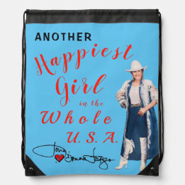 Donna Fargo "Happiest Girl" Drawstring Backpack