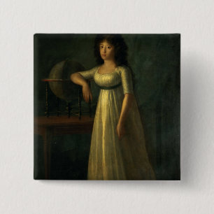 Donna Joaquina Tellez-Giron, daughter of the Duke 15 Cm Square Badge