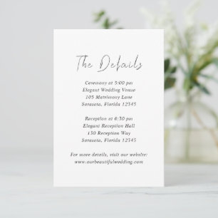 Donna Modern Wedding Enclosure Card