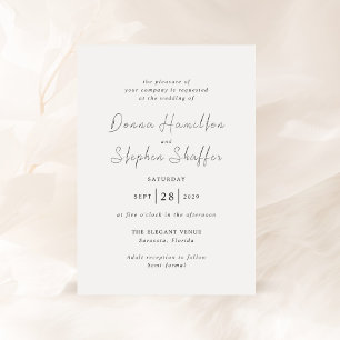 Donna Modern Wedding Invitation