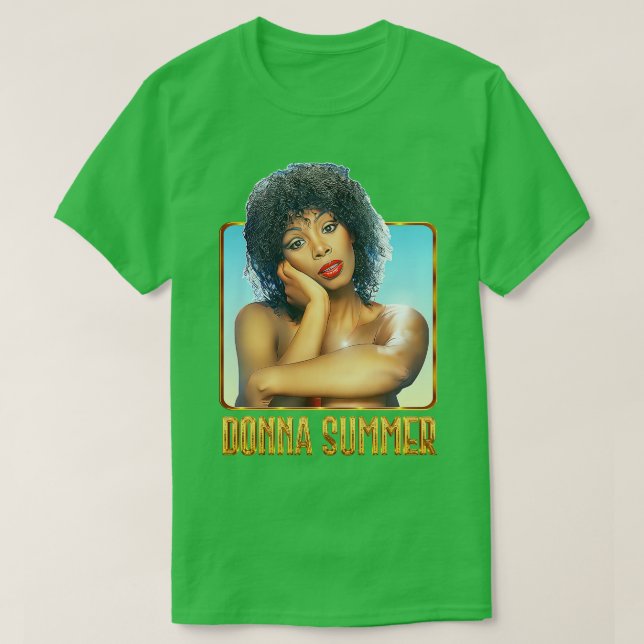Donna Summer Retro 70s Fan Art Design T-Shirt (Design Front)