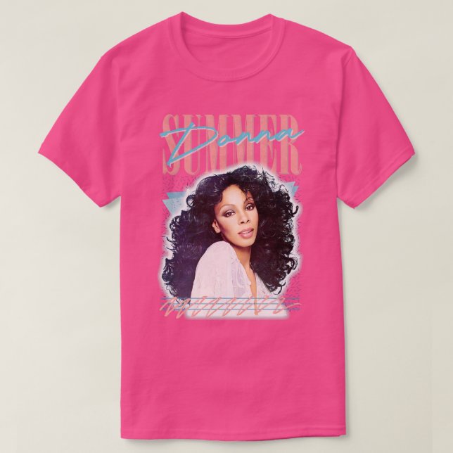 Donna Summer Retro Style Fan Art Design T-Shirt (Design Front)