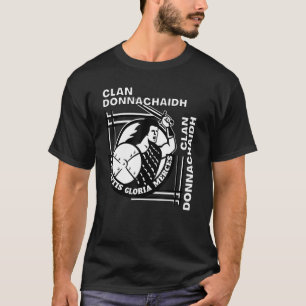 Donnachaidh Clan Gaelic Motto Swordsman T-Shirt