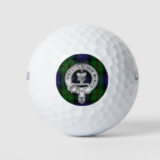 Donnachaidh (Robertson) Hunting tartan, with Crest Golf Balls