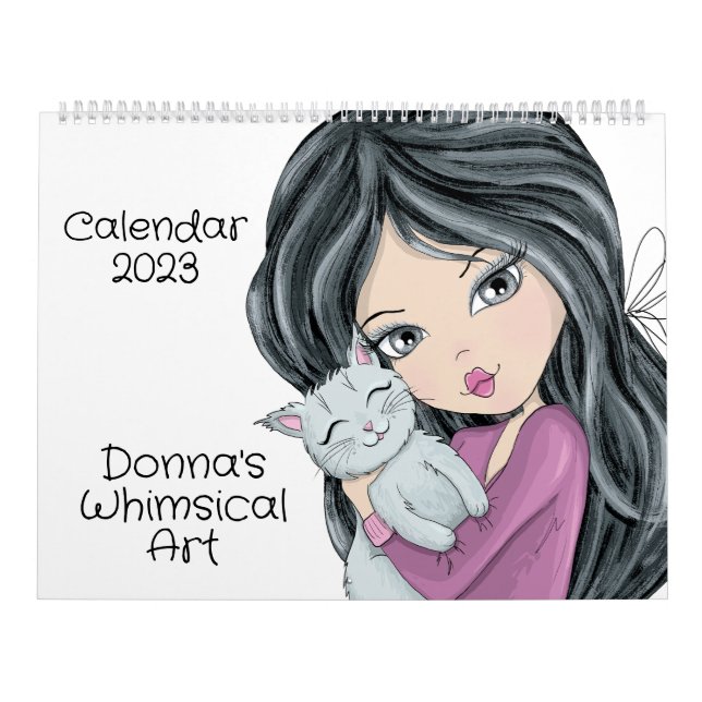 Donna's Whimsical Art  Calendar (Cover)