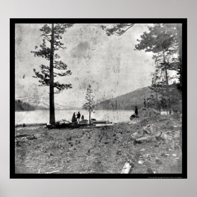 Donner Lake, CA Daguerreotype 1852 Poster (Front)
