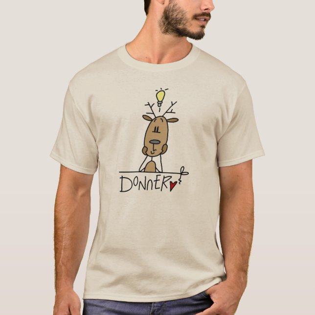 Donner Reindeer Christmas T-shirts and Gifts (Front)