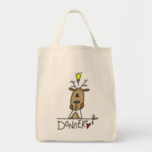 Donner Reindeer Christmas T-shirts and Gifts Tote Bag
