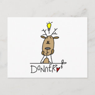 Donner Reindeer T-shirts and Gifts Postcard