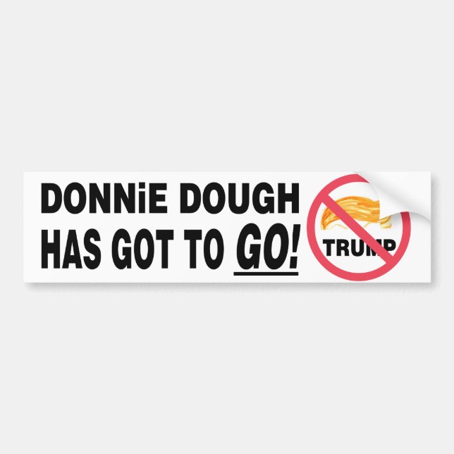 "Donnie Dough" bumper sticker (Front)