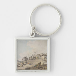 Donnybrook Fair, 1782 (pen, ink and w/c on paper) Key Ring