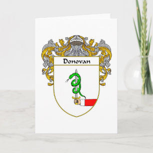 Donovan Coat of Arms (Mantled) Holiday Card