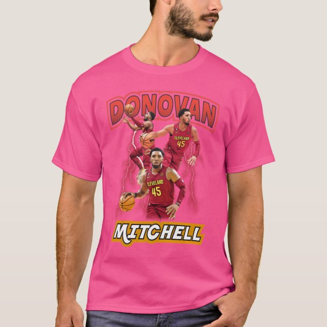 Donovan Mitchell Vintage Style T-Shirt (Front)
