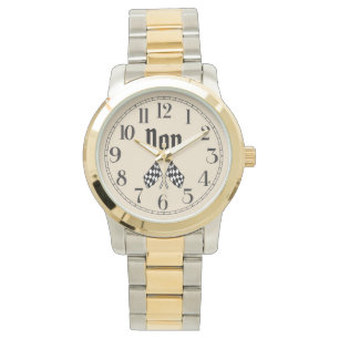 Don's Crossed Checkered Flags Watch