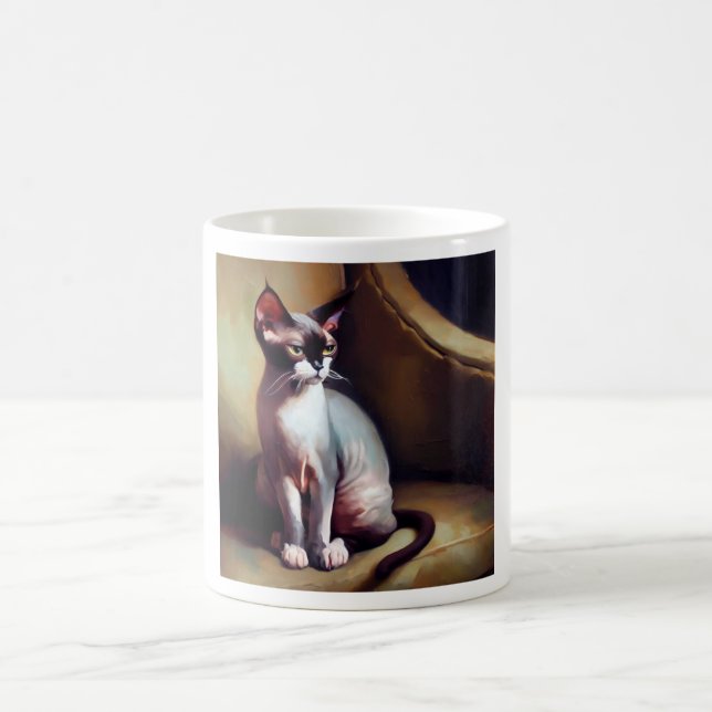 Donskoy Cat  Coffee Mug (Center)