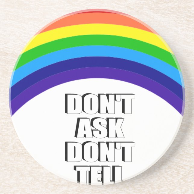 Don't Ask Don't Tell Coaster (Front)