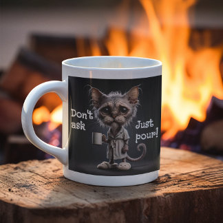 Don't Ask, Just Pour! Large Coffee Mug