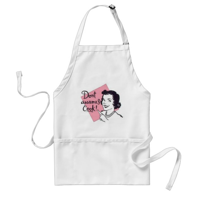 Don't assume I Cook! Standard Apron (Front)