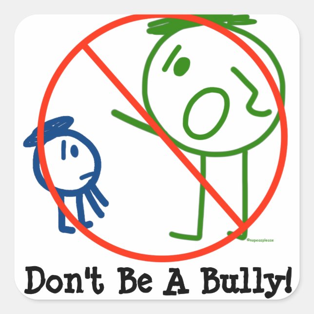 Don't Be A Bully! stickers (Front)
