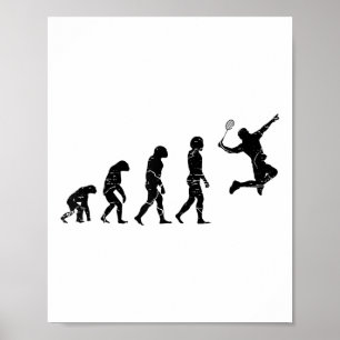 Dont Be A Net Picker Badminton Player Shuttle Rack Poster