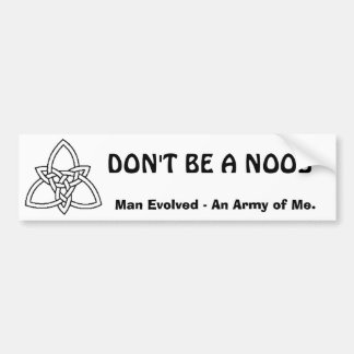 Don't Be a NOOB Bumper Sticker