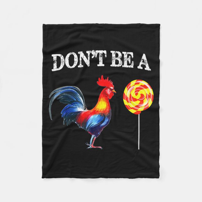 Dont Be A Sucker Funny Father's Day  Fleece Blanket (Front)