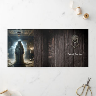 Don't Be Afraid Halloween Party Tri-Fold Invitation