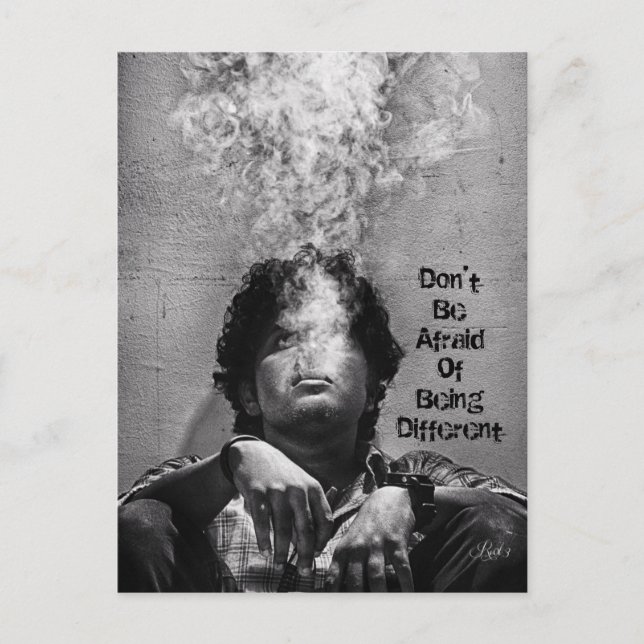 Don't Be Afraid of Being Different Postcard (Front)