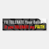 Don't Be Intolerant of my Faith Christian