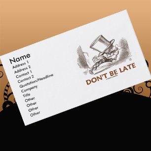 Don't Be Late (Mad Hatter Wonderland) Business Card