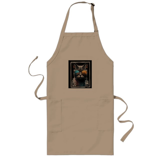 Don't be like the rest of them be like yourself! long apron (Front)